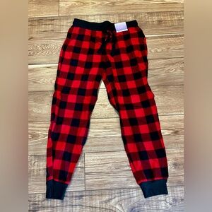 Stars Above Red and Black Plaid Jogger
